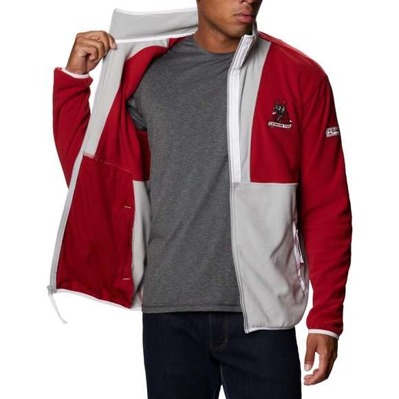 Columbia Men's Alabama Crimson Tide Back Bowl Fleece Full Zip Jacket Medium - Picture 5 of 6
